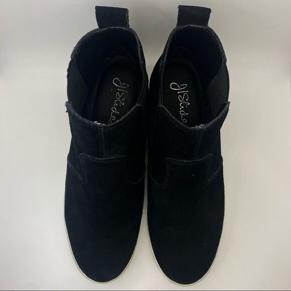 J/SLIDES Sami Suede Platform Booties - Picture 4 of 8